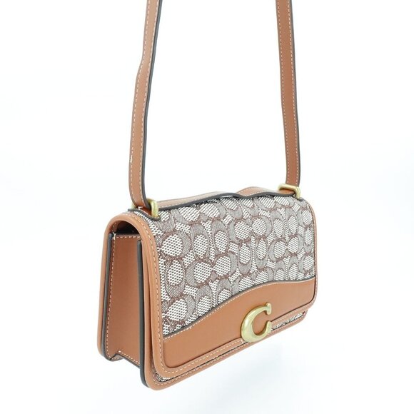 Coach Bandit Signature Shoulder Bag Brown OS - Picture 11 of 14